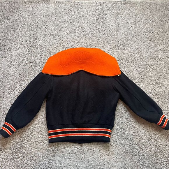 Vintage 80s Lasley Knitting Co Wool Lettermans Varsity Jacket Size 32 (XS) - Picture 3 of 8